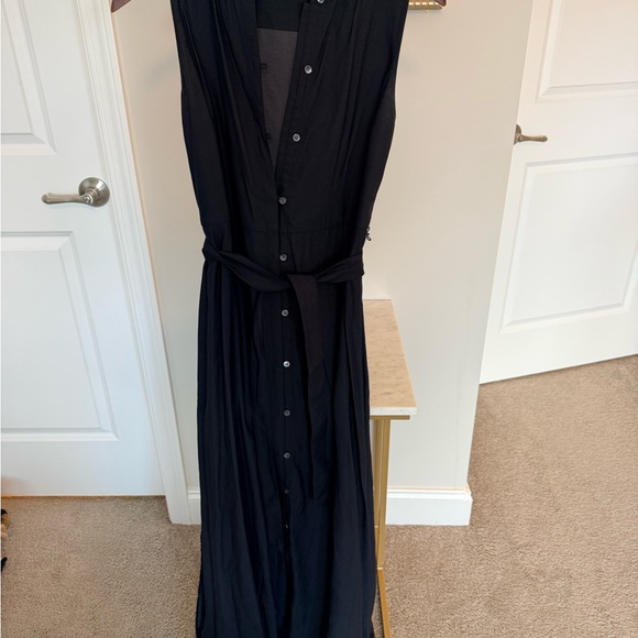 Theory Dresses & Skirts - Theory Dark Navy Button-Down Maxi Dress